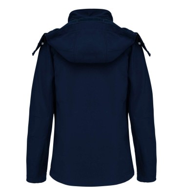 LADIES' DETACHABLE HOODED SOFTSHELL JACKET