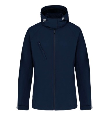 LADIES' DETACHABLE HOODED SOFTSHELL JACKET
