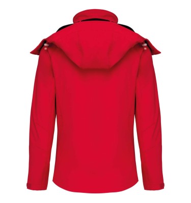 LADIES' DETACHABLE HOODED SOFTSHELL JACKET