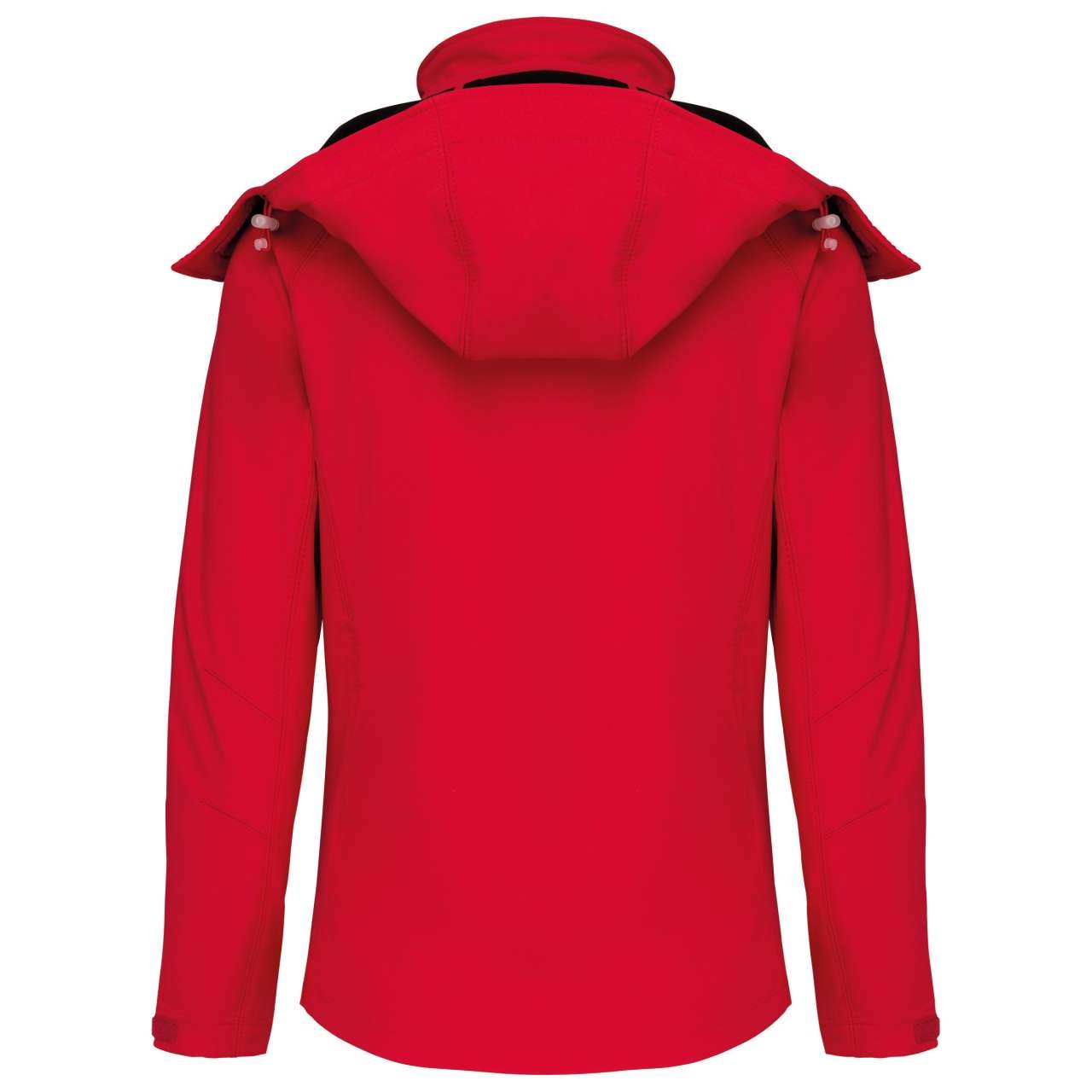 LADIES' DETACHABLE HOODED SOFTSHELL JACKET