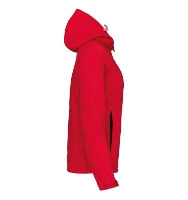 LADIES' DETACHABLE HOODED SOFTSHELL JACKET