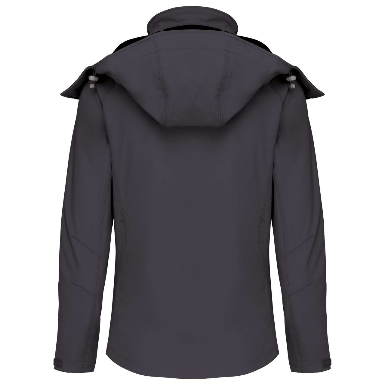 LADIES' DETACHABLE HOODED SOFTSHELL JACKET