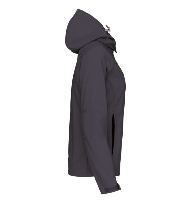 LADIES' DETACHABLE HOODED SOFTSHELL JACKET