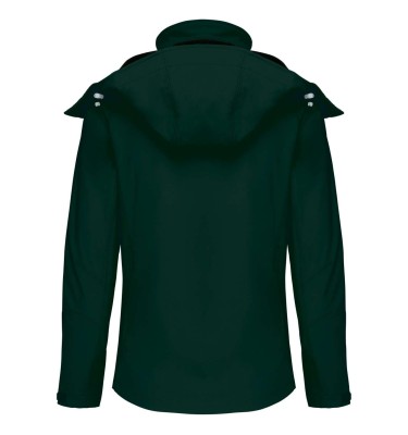 LADIES' DETACHABLE HOODED SOFTSHELL JACKET
