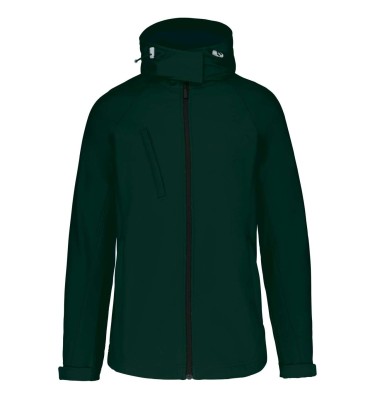 LADIES' DETACHABLE HOODED SOFTSHELL JACKET