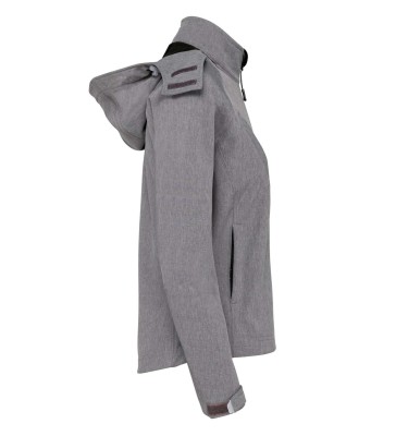 LADIES' DETACHABLE HOODED SOFTSHELL JACKET