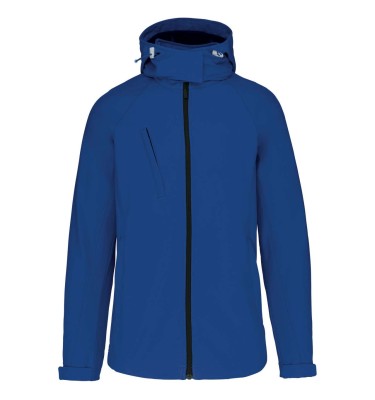 LADIES' DETACHABLE HOODED SOFTSHELL JACKET