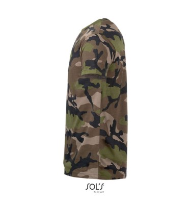 SOL'S CAMO MEN - ROUND COLLAR T-SHIRT
