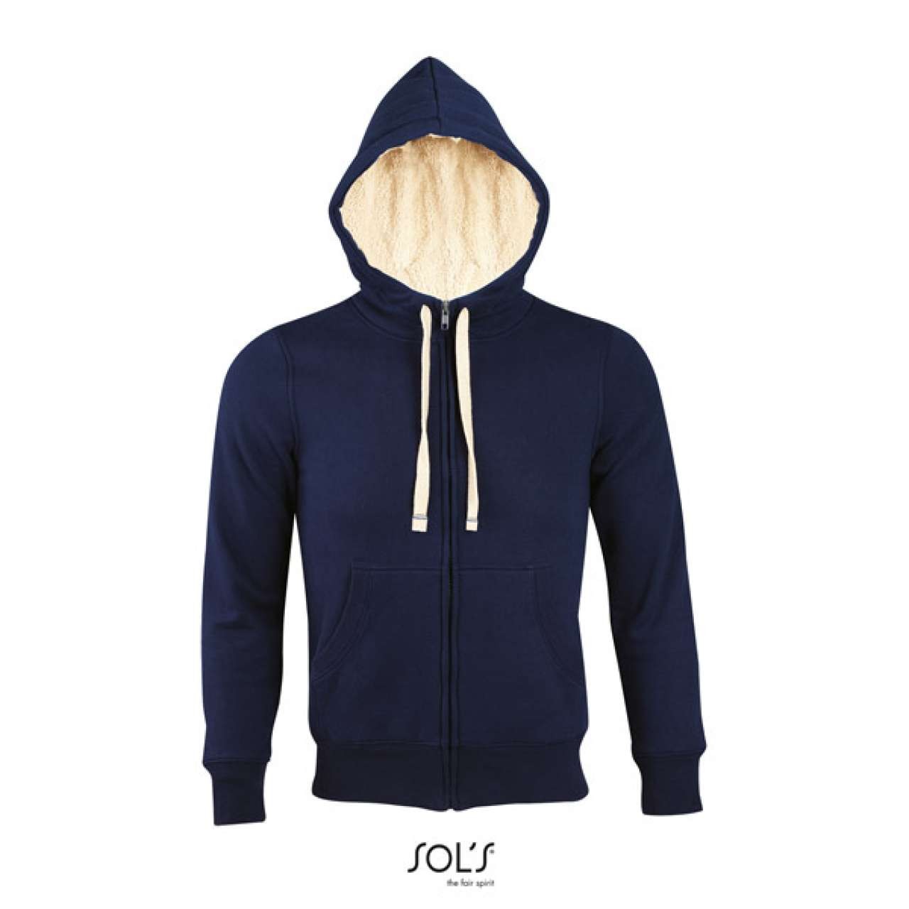 SOL'S SHERPA - UNISEX ZIPPED JACKET WITH \"SHERPA\" LINING