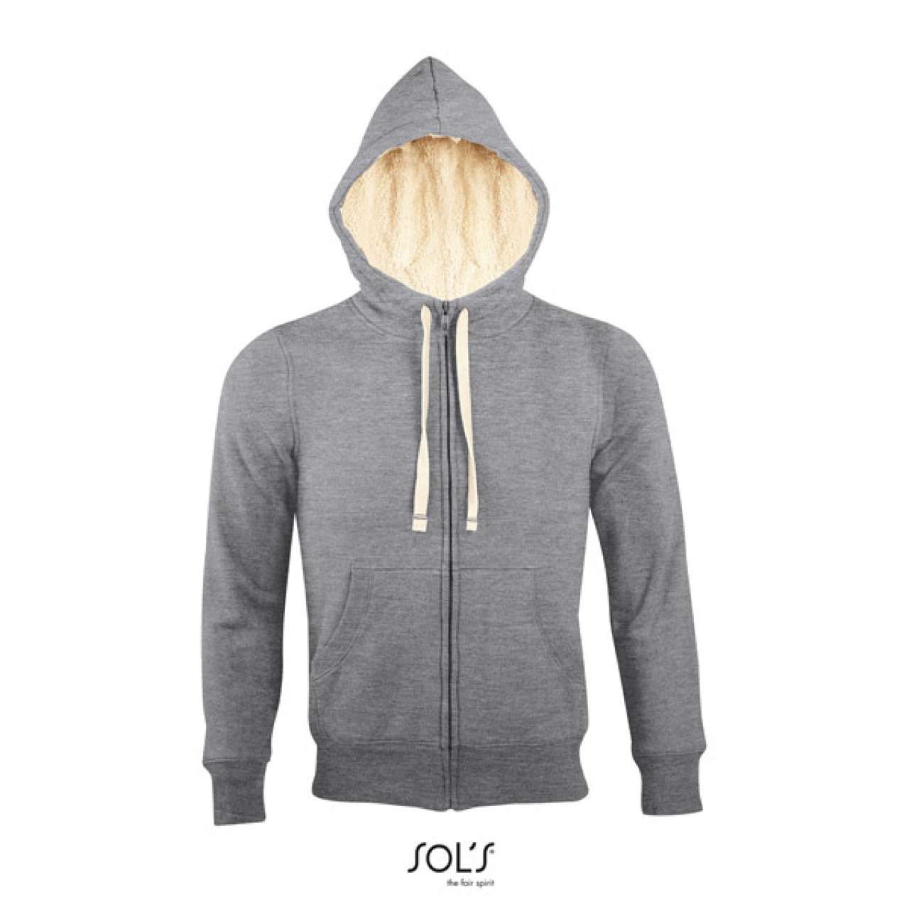 SOL'S SHERPA - UNISEX ZIPPED JACKET WITH \"SHERPA\" LINING