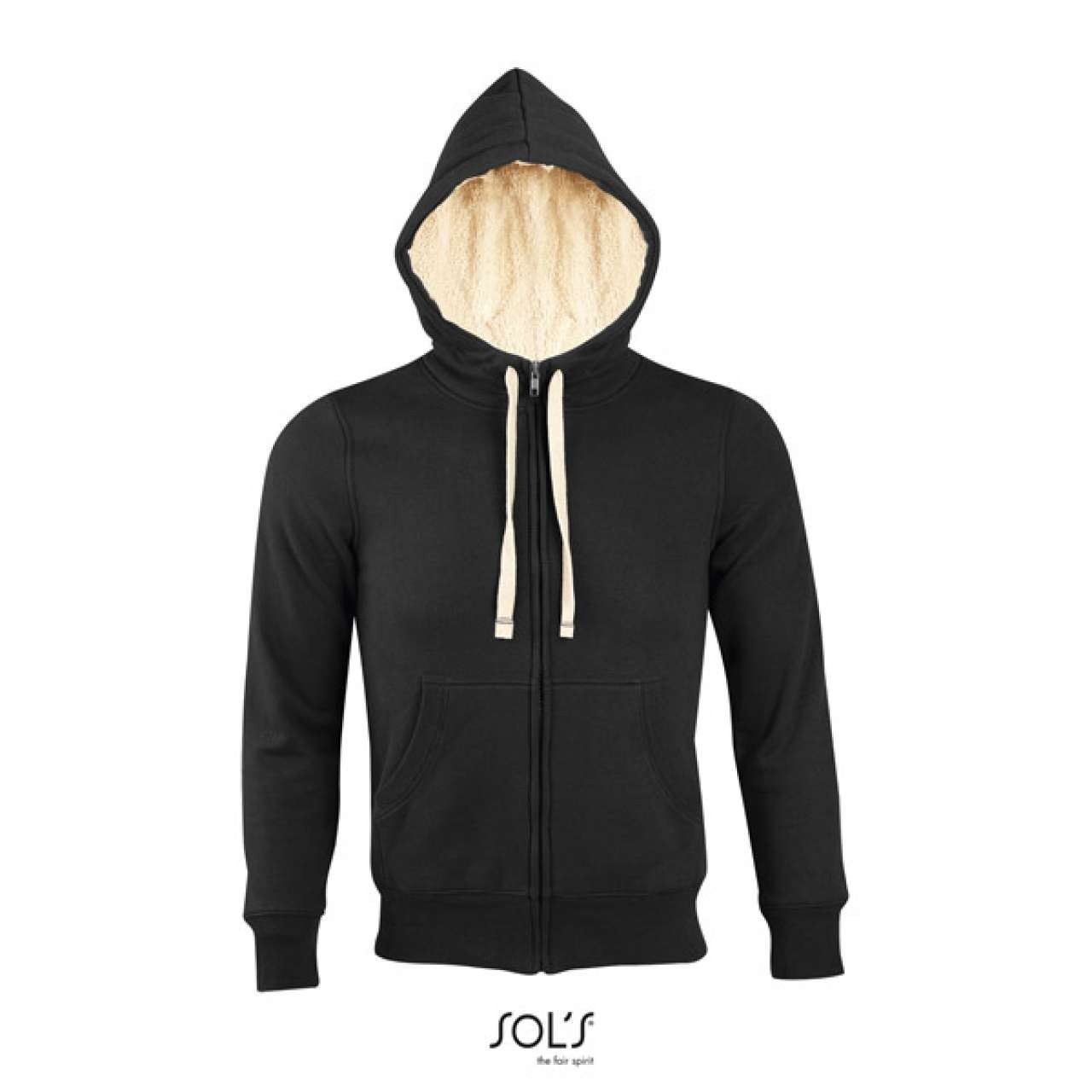 SOL'S SHERPA - UNISEX ZIPPED JACKET WITH \"SHERPA\" LINING