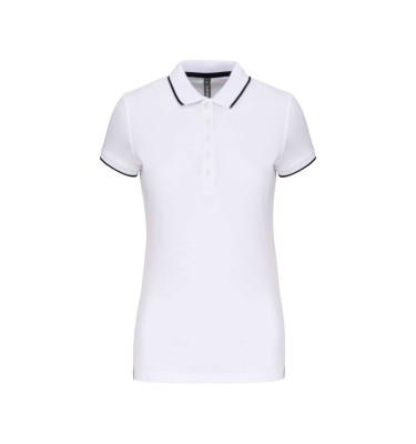 LADIES' SHORT-SLEEVED PIQUÉ KNIT POLO SHIRT