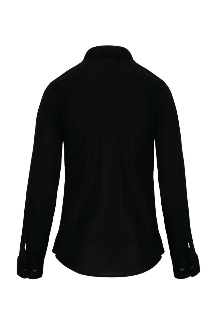 LADIES' LONG-SLEEVED MANDARIN COLLAR SHIRT