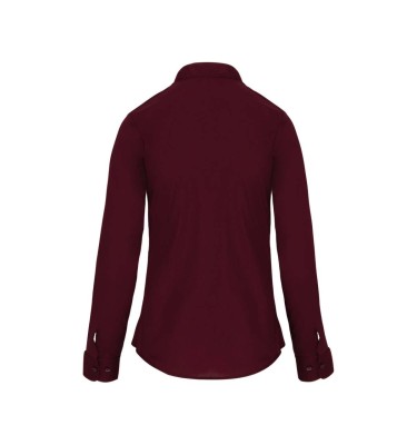 LADIES' LONG-SLEEVED MANDARIN COLLAR SHIRT