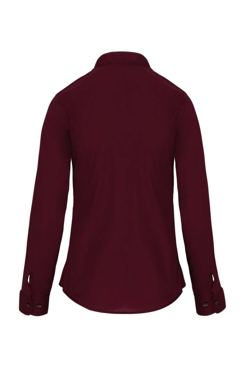 LADIES' LONG-SLEEVED MANDARIN COLLAR SHIRT