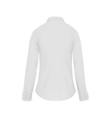 LADIES' LONG-SLEEVED MANDARIN COLLAR SHIRT