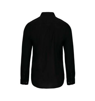 MEN'S LONG-SLEEVED MANDARIN COLLAR SHIRT