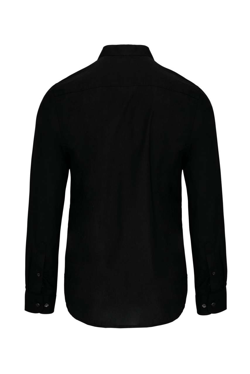 MEN'S LONG-SLEEVED MANDARIN COLLAR SHIRT