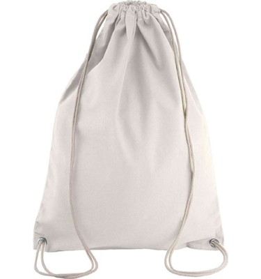 COTTON DRAWSTRING BACKPACK