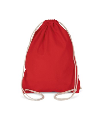 COTTON DRAWSTRING BACKPACK