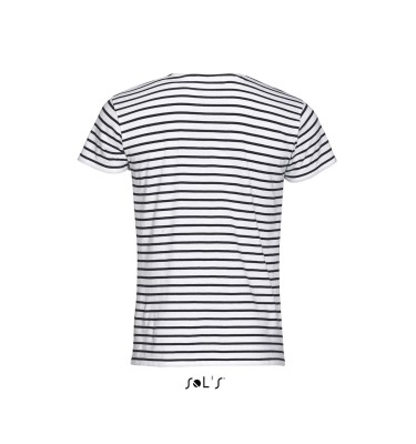 SOL'S MILES MEN - ROUND NECK STRIPED T-SHIRT