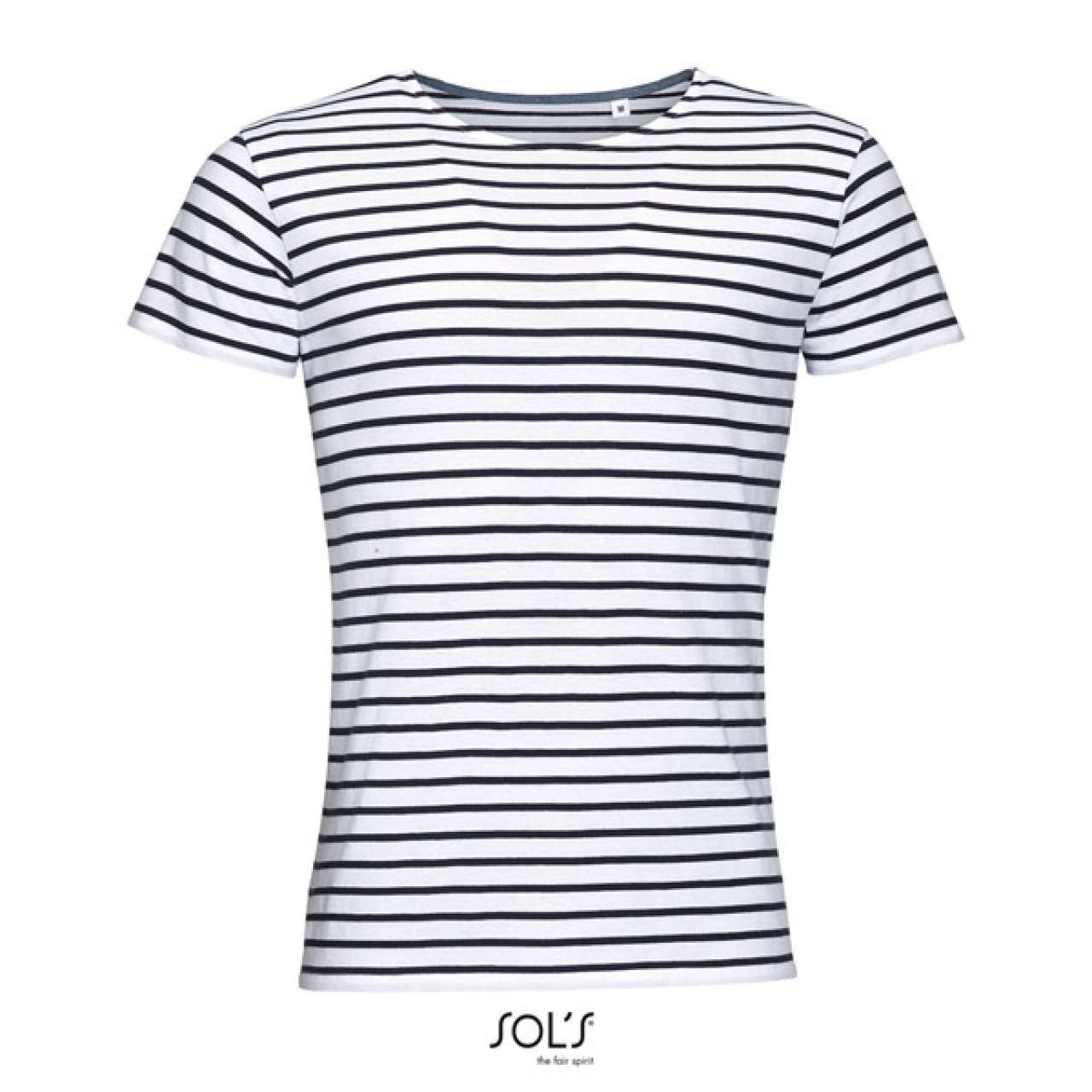 SOL'S MILES MEN - ROUND NECK STRIPED T-SHIRT