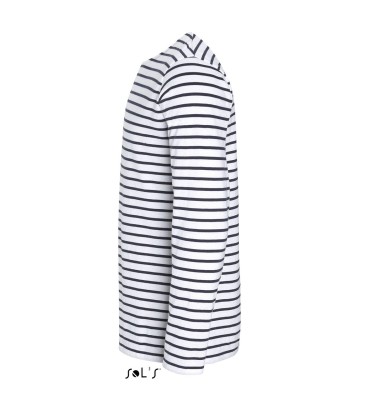 SOL'S MARINE MEN - LONG SLEEVE STRIPED T-SHIRT