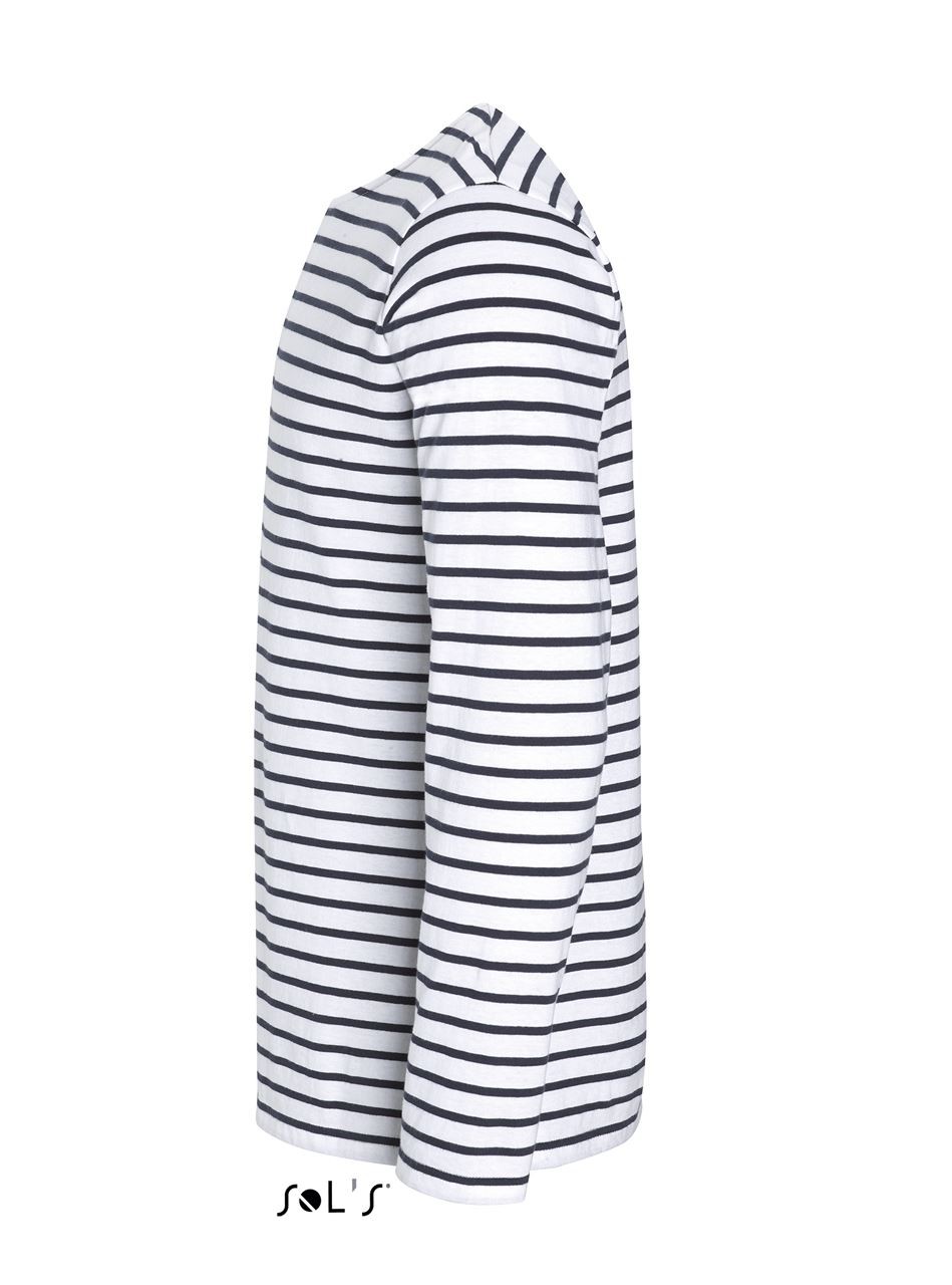 SOL'S MARINE MEN - LONG SLEEVE STRIPED T-SHIRT