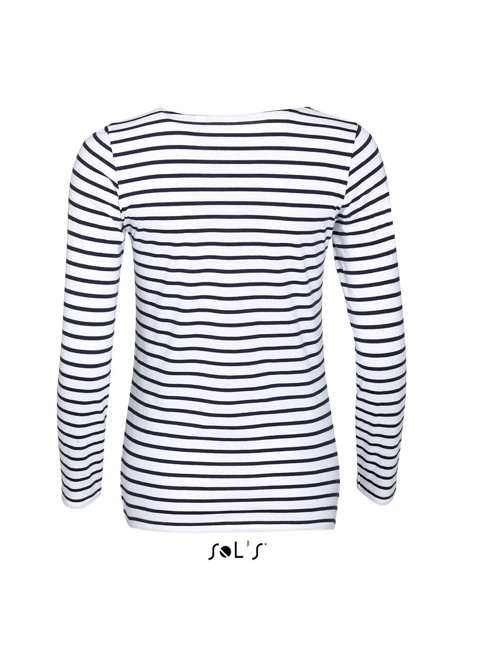 SOL'S MARINE WOMEN - LONG SLEEVE STRIPED T-SHIRT