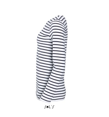 SOL'S MARINE WOMEN - LONG SLEEVE STRIPED T-SHIRT