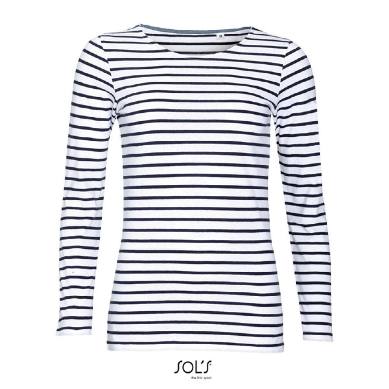 SOL'S MARINE WOMEN - LONG SLEEVE STRIPED T-SHIRT