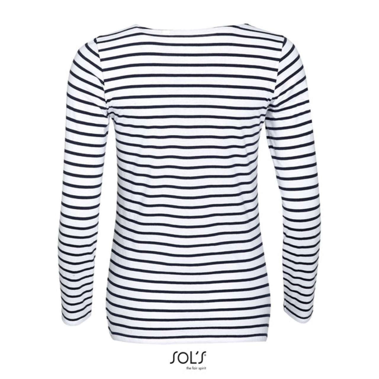 SOL'S MARINE WOMEN - LONG SLEEVE STRIPED T-SHIRT