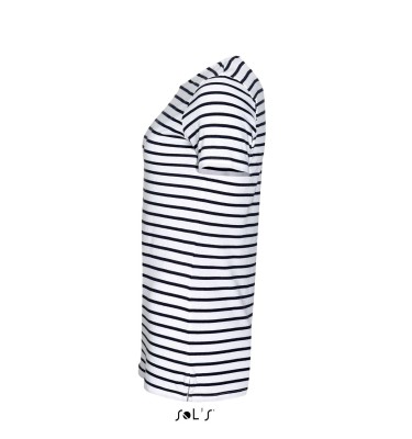 SOL'S MILES WOMEN - ROUND NECK STRIPED T-SHIRT