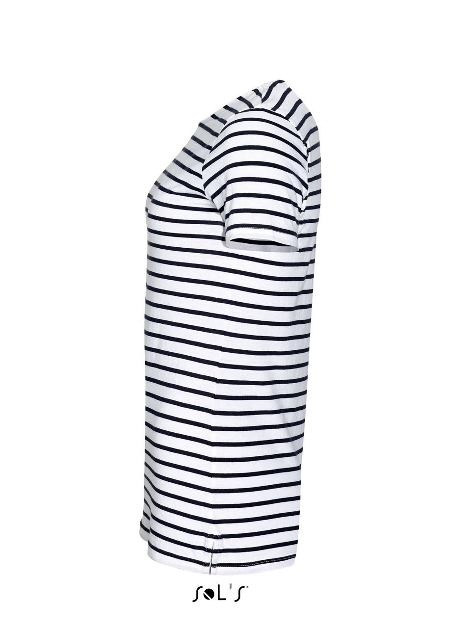 SOL'S MILES WOMEN - ROUND NECK STRIPED T-SHIRT