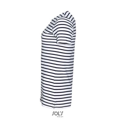 SOL'S MILES WOMEN - ROUND NECK STRIPED T-SHIRT