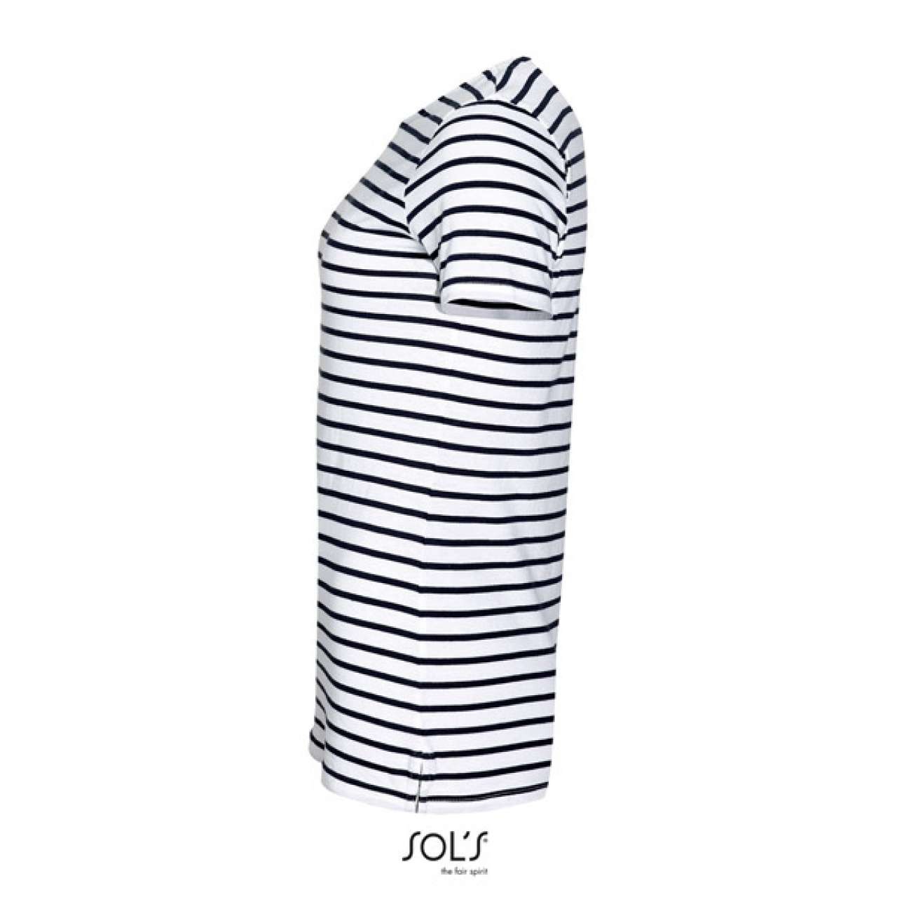 SOL'S MILES WOMEN - ROUND NECK STRIPED T-SHIRT