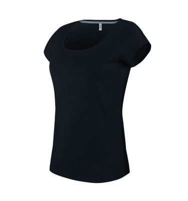 LADIES’ BOAT NECK SHORT-SLEEVED T-SHIRT