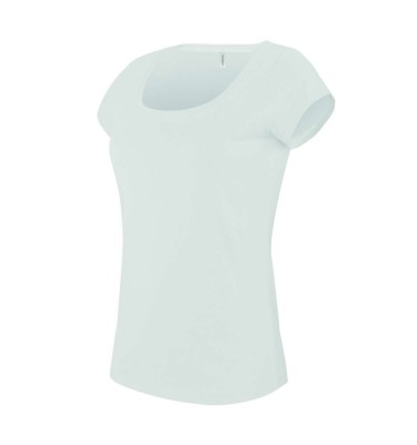 LADIES’ BOAT NECK SHORT-SLEEVED T-SHIRT