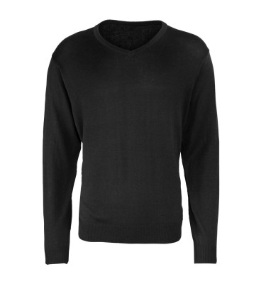 MEN'S KNITTED V-NECK SWEATER