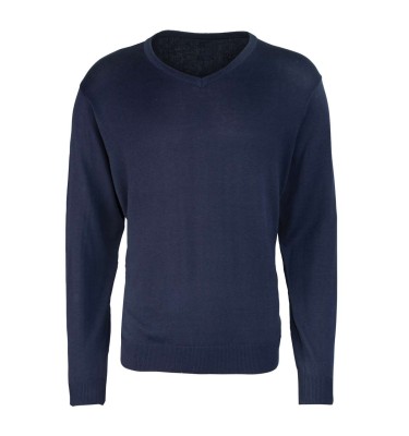 MEN'S KNITTED V-NECK SWEATER
