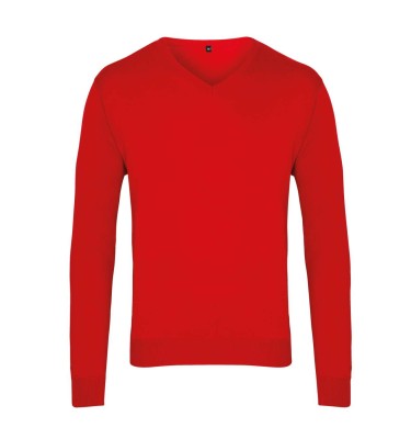 MEN'S KNITTED V-NECK SWEATER