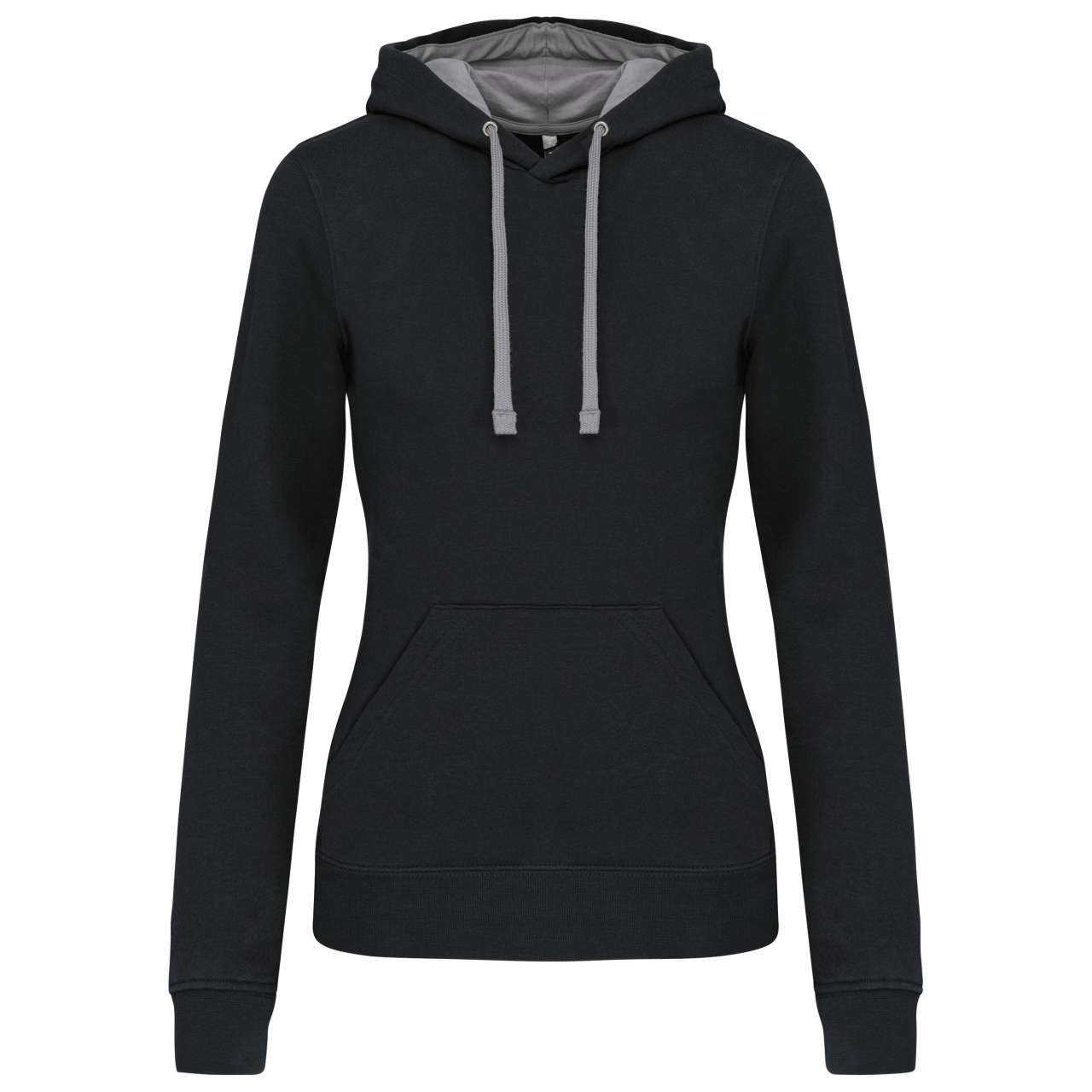 LADIES’ CONTRAST HOODED SWEATSHIRT