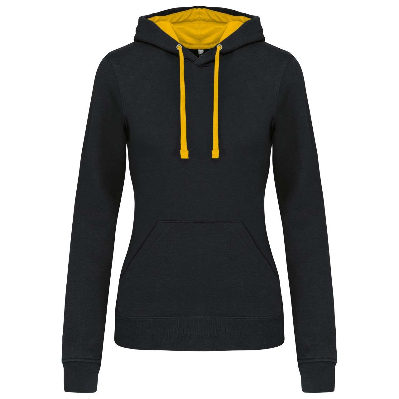 LADIES’ CONTRAST HOODED SWEATSHIRT