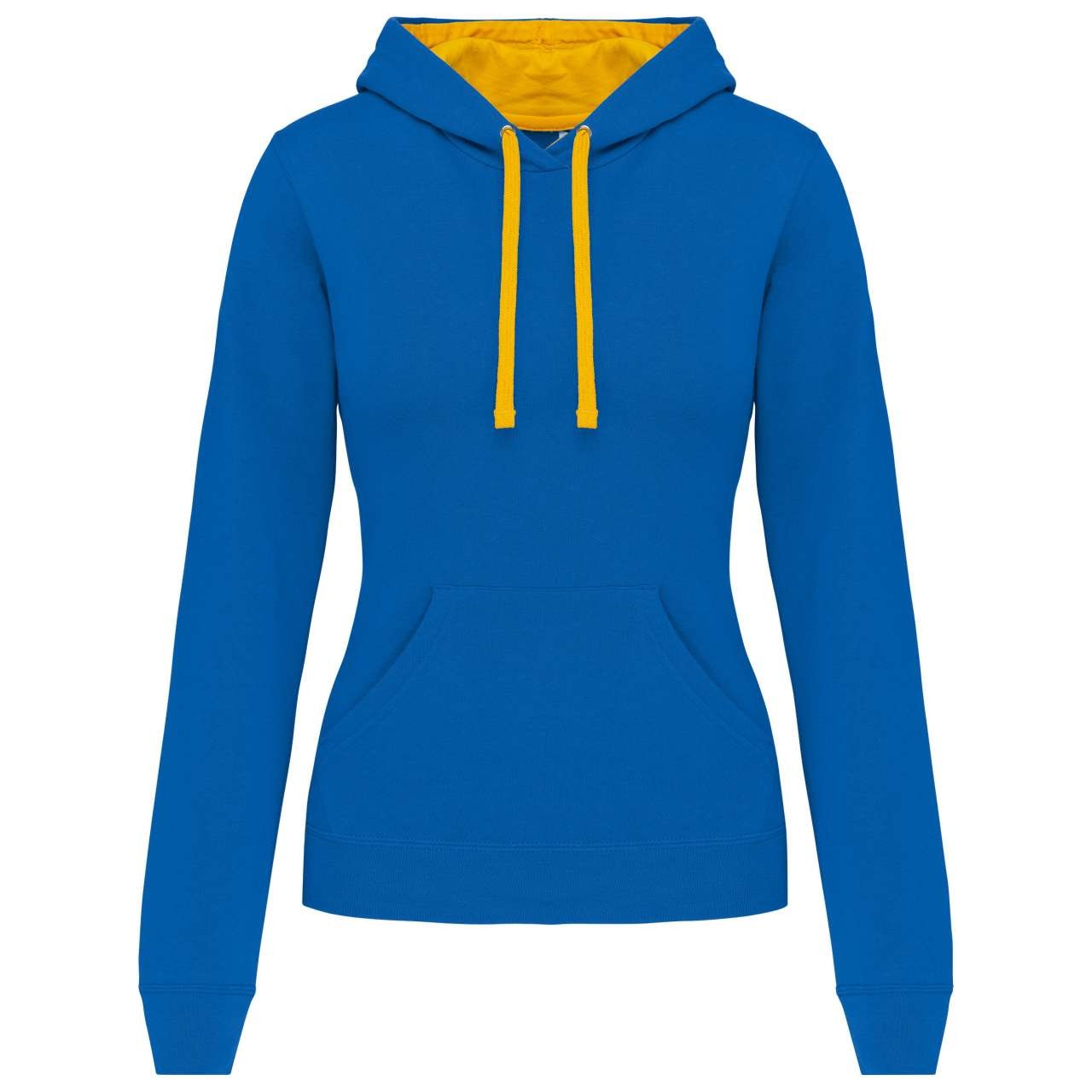 LADIES’ CONTRAST HOODED SWEATSHIRT