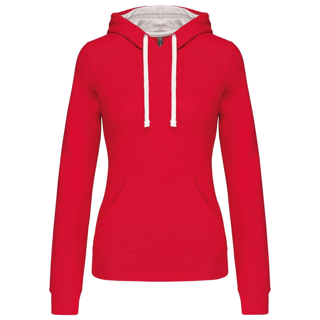 LADIES’ CONTRAST HOODED SWEATSHIRT