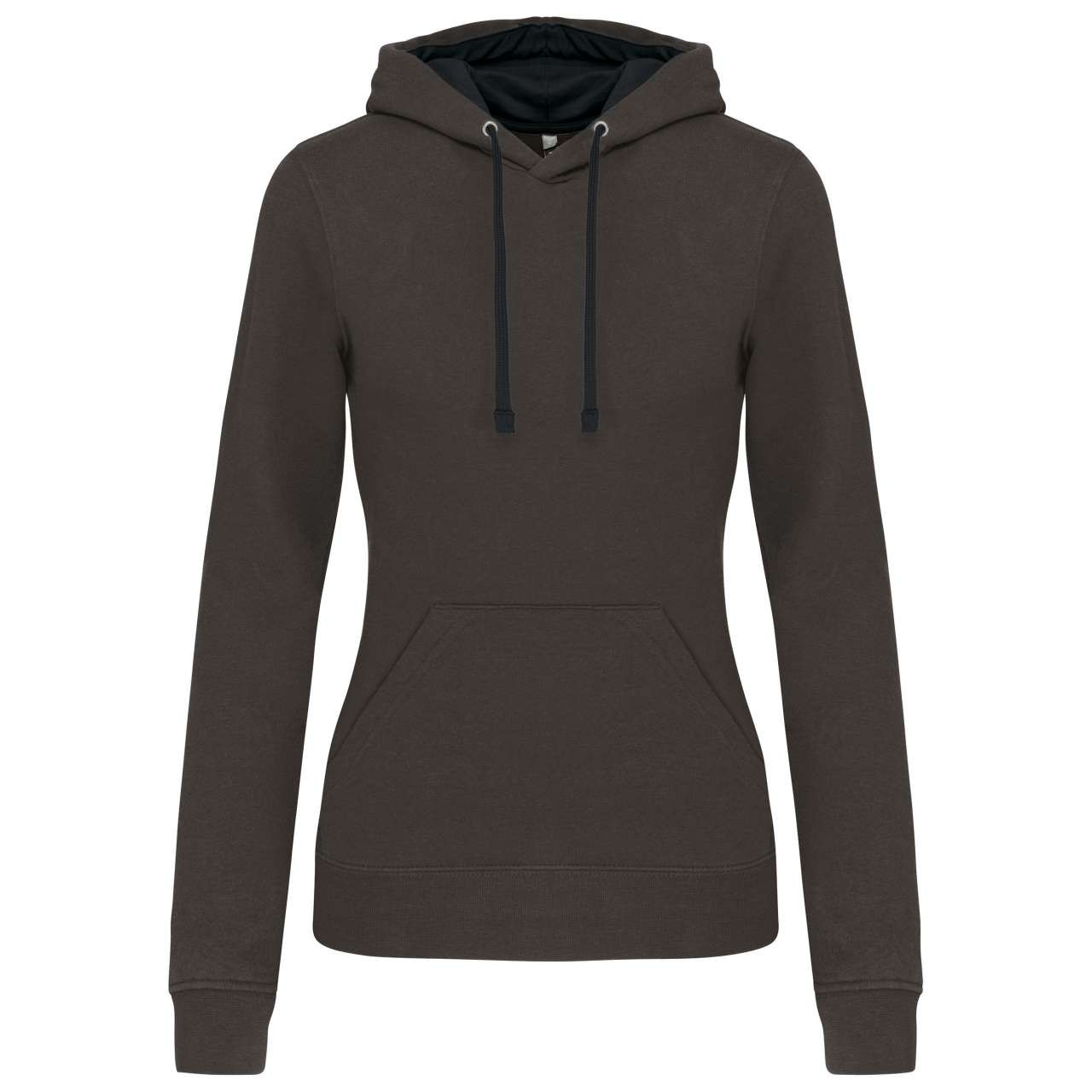 LADIES’ CONTRAST HOODED SWEATSHIRT