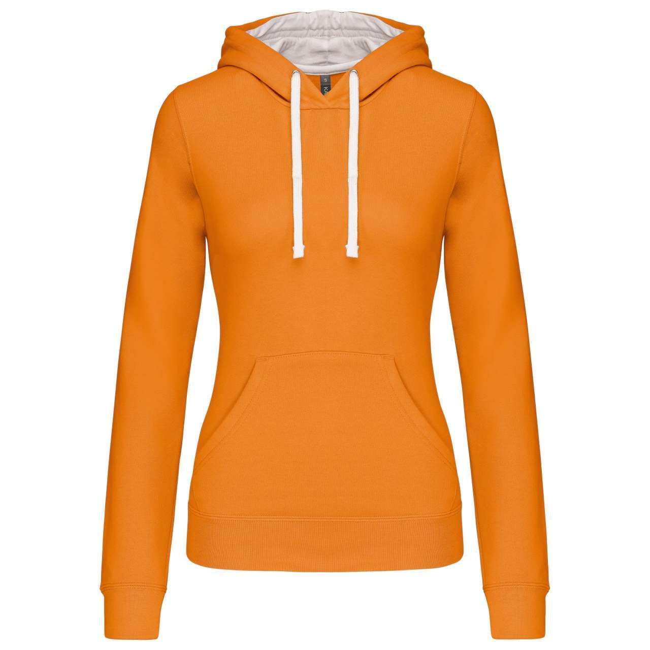 LADIES’ CONTRAST HOODED SWEATSHIRT
