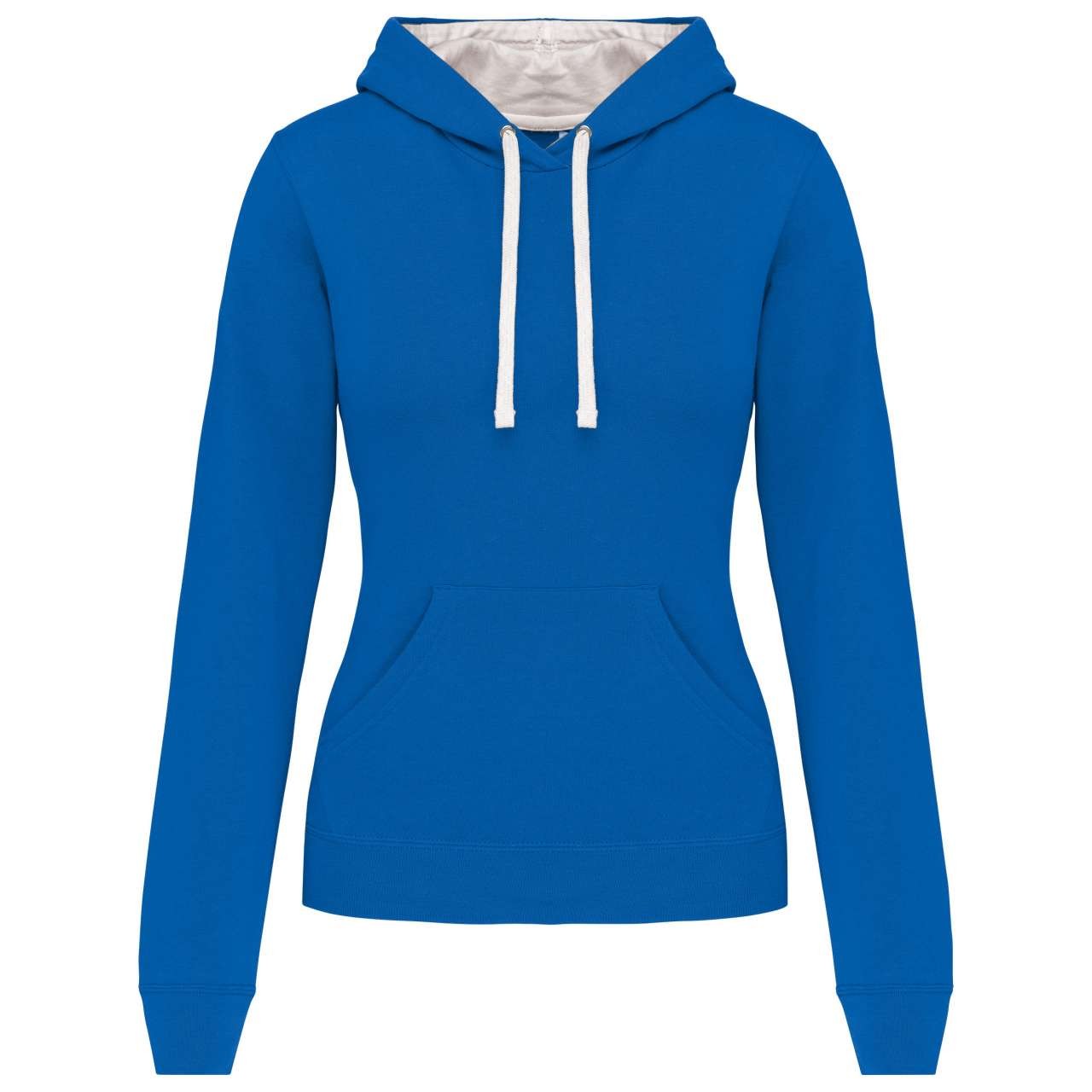 LADIES’ CONTRAST HOODED SWEATSHIRT