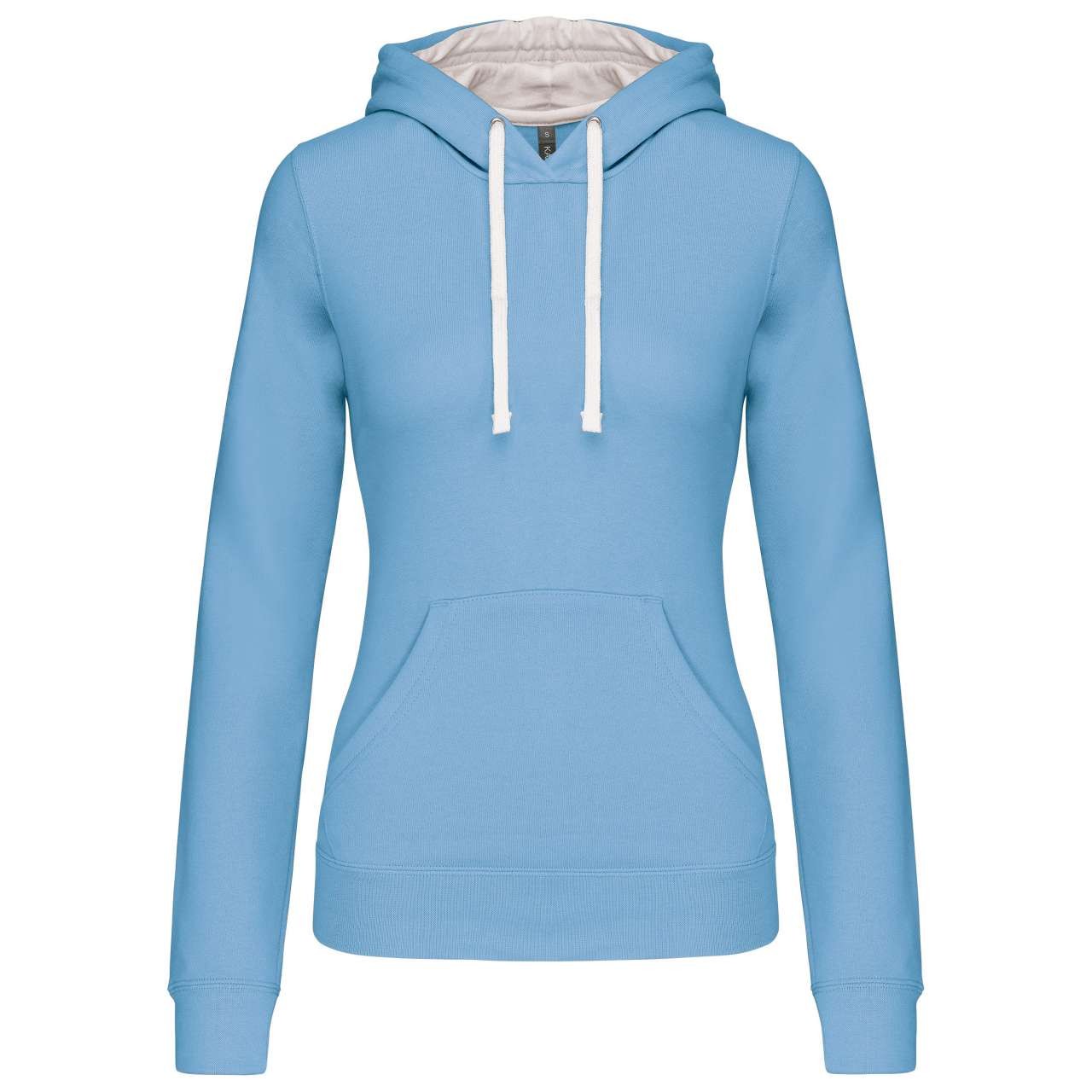 LADIES’ CONTRAST HOODED SWEATSHIRT