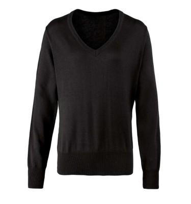 WOMEN'S KNITTED V-NECK SWEATER